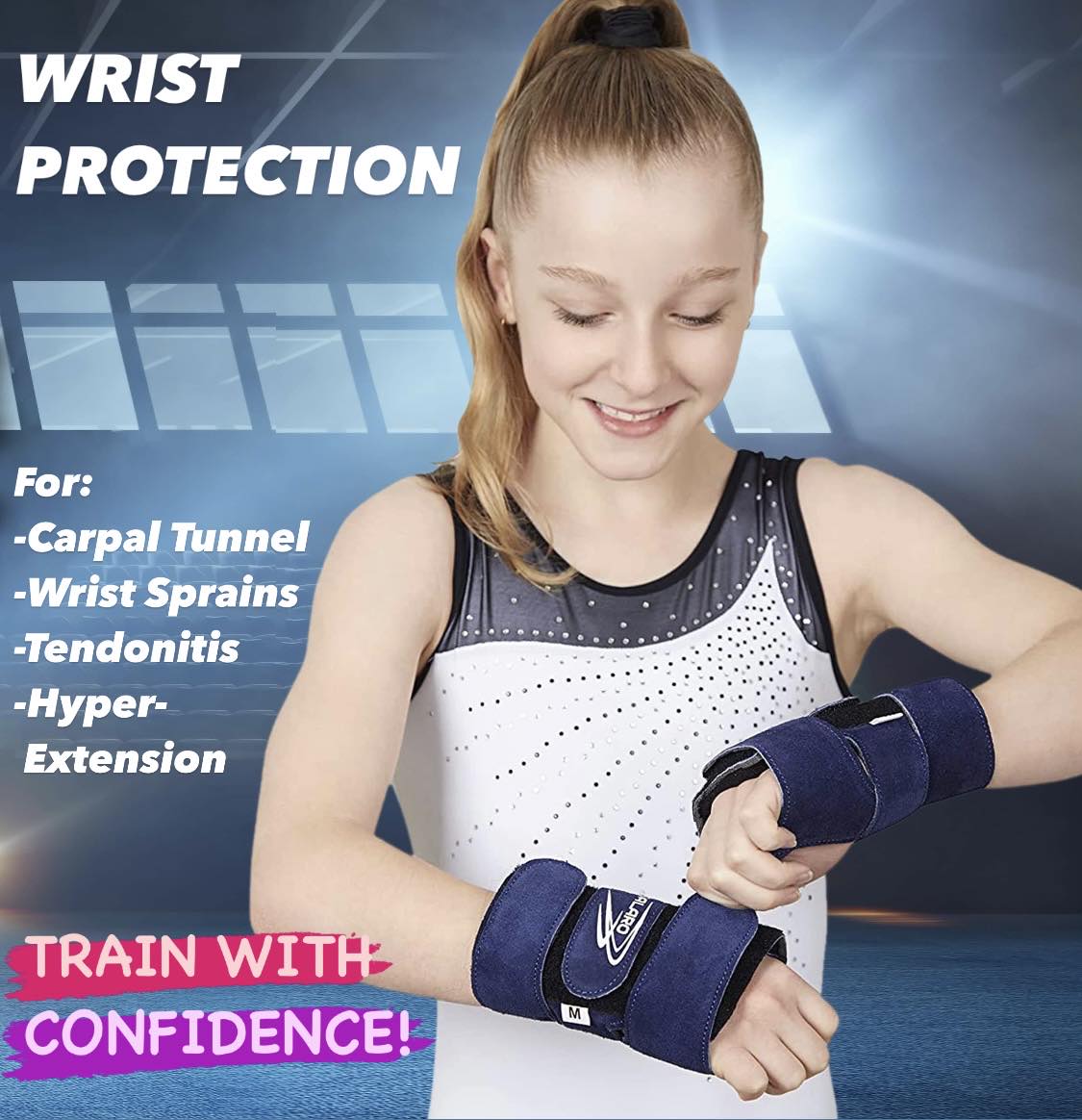 Suede Wrist Supports (Pair) - Lilac