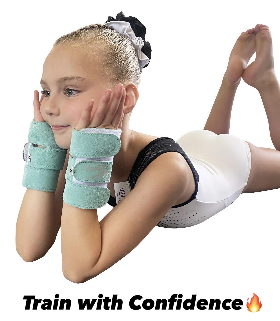 Suede Wrist Supports (Pair) - Sky Blue