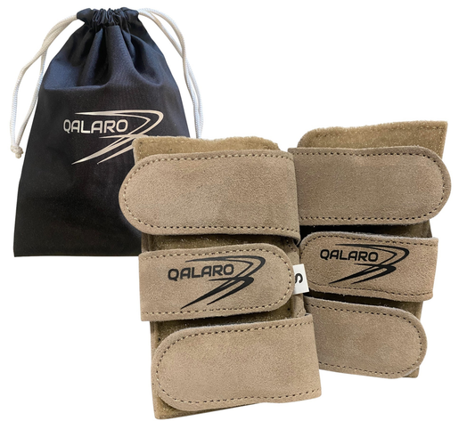 Suede Wrist Supports (Pair) - Sand