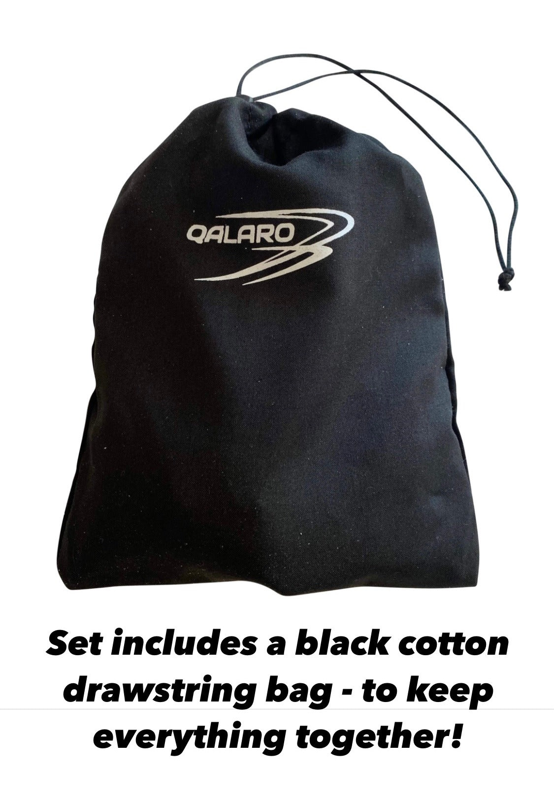 QALARO Velcro Grips for Girls Gymnastics, 10cm Wristbands and Grip Bag