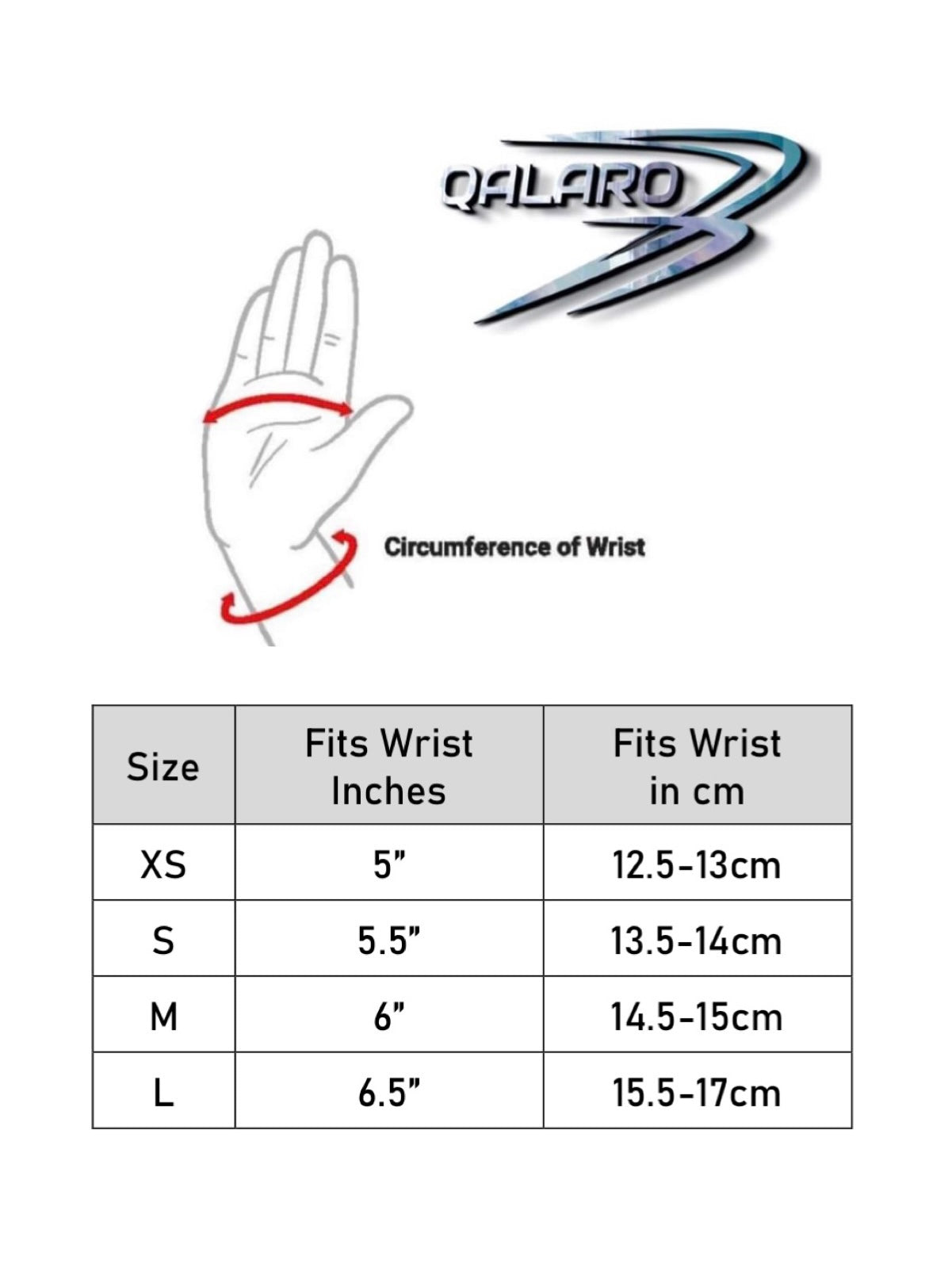 QALARO Neoprene Wrist Bands (Pair)