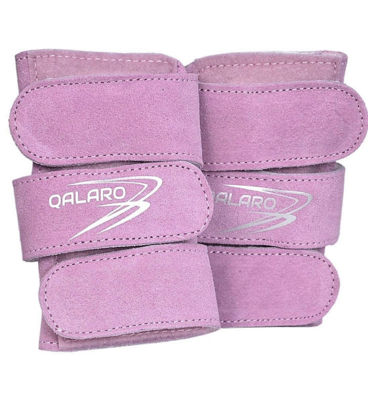 QALARO Adjustable Suede Gymnastics Wrist Support for Wrist Injury Prevention (Pair) - Lilac